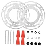 Happyyami 2本セット ランプ取付金具 シーリングライト固定ブラケット シーリングライト用取付金具 天井照明器具部分 シャンデリア供給 照明器具の部品 灯具 ステンレス鋼 Silver