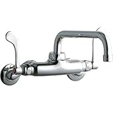 エルケイlk945ts08t4t Ada 3 " - 8 "調整可能なセンター壁マウント食品サービス蛇口W、 1.5 GALLON PER MINUTE LK945TS08T4T 1