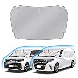 J-PREMIS トヨタ 新型 アルファード ヴェルファイア 40系 フロントガラス サンシェード ALPHARD VELLFIRE 40 令和5年-現行 車用サンシェード UVカット 遮光シェード 日よけ ハンドルサンシェード 遮光 断熱 暑さ対策 車中泊 折り畳み式 ハニカム設計 収納袋付き 車種専用 内装パーツ 取付簡単 メーカー直営