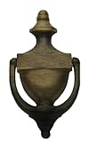 Baldwin 0102.050 Colonial Door Knocker, Satin Brass and Black by Baldwin