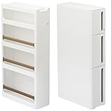 サンカ(SANKA) ストランティー(storanti) 2個組 すきま収納 幅17cm 引き出し&amp;ラックセット ラックAタイプ&amp;ドロアーBタイプ ホワイト