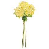 MAGIQ 東京堂 上質な造花  セイントあじさいバンドル (3本入り) イエロー FM003794-004
