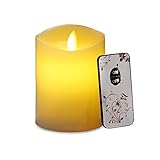 SUCOOL LEDキャンドルライト インテリアライト 炎がゆらゆら揺れる 間接照明 屋内照明 電池式 リモコン付き 安全安心 癒しの灯かり