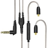 okcsc LSDD4 MMCX ケーブル リケーブル SEシリーズ用 リモコン 3.5mm マイク付き