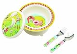 Sugarbooger Covered Suction Bowl Gift Set, Farm