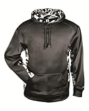 空白Backブラック大人用4 x l withホワイト迷彩サイドとinner-hoodie