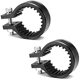 興栄化成 防振樹脂パイプクランプ 12mm パイプステー シャフト・ロッド対応 2個 KFBS21B-12-BK-ST-2P