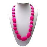 Baby Teething Silicone Necklace Best Teether That You Wear - Safe Soothing For Those Sore Gums (Viol
