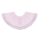 レース＆フリルつけ衿風スタイ ラベンダー F