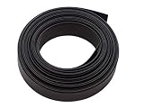 熱収縮チューブ 11mm 内径φ11mm （平置き幅19mm）印字無しで綺麗☆ 収縮比率2:1 (11mm→5.5mm) シュリンクチューブ 絶縁チューブ 防水 高難燃性 収縮チューブ (5M, ブラック（黒）)