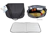Baby Changing Bag with Changing Mat Carry Straps Storage Bottle Holder Messy Bag by First Steps