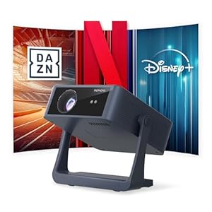 ROMOVI L3 プロジェクター 正規Netflix対応 AI自動フォーカス&補正 1080PフルHD 4K入力 WiFi 6