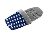 Baby Elegance(ベビーエレガンス) Jersey Lined Footmuff フットマフ- Navy Polka