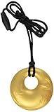 Stimtastic Chewable Silicone Round Pendant Nontoxic BPA and Phthalate Free, Gold by Stimtastic