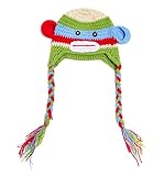 (ビグッド)Bigood ベビーニット帽 ニットキャップ きぐるみ ベビー キッズ 耳あて 帽子 ベビー用品 暖かい帽子 出産祝い秋冬カラフルクマ