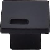 Top Knobs TK269 Modern Metro Series 1-1/4 inch Wide Slotted Knob, Flat Black by Top Knobs [並行輸入品]