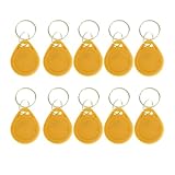 SM SunniMix 10個　125KHZ RFID　近接　ID　カード　トークンタグ　キー　フォブ　アクセス　システム　高性能　持ち運びが容易　全4色 - 黄