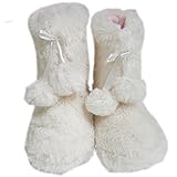 (ネック)NEKK キッズ ふわふわ ルーム シューズ FREE(19cm) (アイボリー)