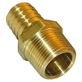 LASCO 17-7751 1/2-Inch Male Pipe Thread by 1/2-Inch Hose Barb Brass Adapter by LASCO