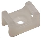 Morris 20358 Saddle Tie Mount with Center Mount and 50-Pound Tensile Strength Natural 100-Pack [並行輸入