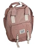 Hanamei(ハナメイ) リュックサック スクエアートートバッグ ディa0パック ハンドル６色 収納力２WAY 撥水 かわいい 通勤 通学 プレゼント b002 (ピンクベージュ)