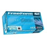 Microflex FFS-700-M Medium Free Form Polymer-Coated Powder-Free Exam Gloves Nitrile (Pack of 100) [並