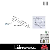 e-kanamono ロイヤル 棚受け 傾斜ブラケット AH-400S 300 クローム