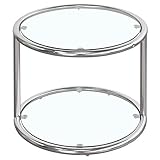 サークルテーブル (2段) スイング ガラス テーブル