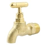 Water & Wood Garden Kitchen Turn Handle Brass 1/2 PT Male Thread Water Faucet Tap by Waterwood