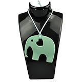 Aishine Teether -Natural Pain Reduce Rainbow Silicone Teething Pendant Nursing Breastfeeding Necklac