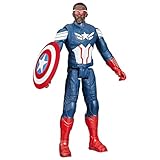 (Hasbro)MARVEL マーベルスタジオ キャプテン・アメリカ:ブレイブ・ニュー・ワールド、タイタンヒーローシリーズ、12インチ(30cm)キャプテン・アメリカ アクションフィギュア、スーパーヒーローのおもちゃ 対象年齢4歳以上 F9276 正規品