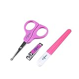 Difrax Baby Manicure Set Nail Scissors (Pink) by Difrax [並行輸入品]