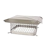 Shelter SCSS99 Stainless Steel Chimney Cap, Fits Outside Tile, 9" x 9" [並行輸入品]