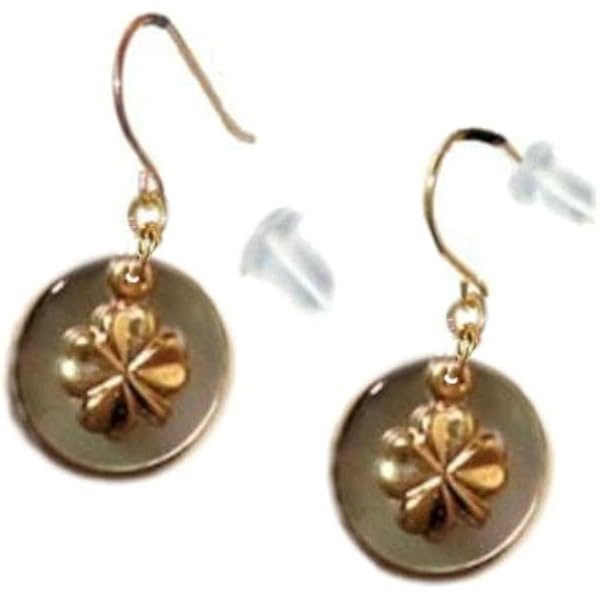 最高品質ミニ白蝶貝クローバーイエローゴールドピアス imgrc0089847629.jpg