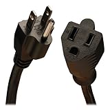 Tripp Lite Heavy-Duty Power Extension Cord 15A, 14AWG (NEMA 5-15P to NEMA 5-15R) 3-ft.(P024-003) [並行