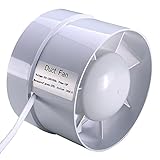 100mm ダクト用換気扇 ブースターファン静音インラインダクト通気用送風機、ダクト、通気口、育成用テントでの空調用排気