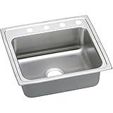 Elkao|#Elkay LRADQ2521653 Elkay 18 Gauge Stainless Steel 25 Inch x 21.25 Inch x 6.5 Inch single Bowl