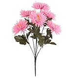 Dovewill 全5色　元気なナチュラルカラー　造花　花束　ホーム　パーティー　飾り　人工菊　 - ピンク