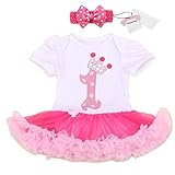 Gmasking 子供ドレス ワンピース 女の子 女児 ガールズ フォーマル リボン飾り 2点セット (S(0-3Months), 数字)