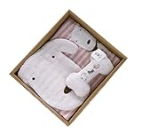 スタイ ベビーギフト ハンドタオルベビー服 ギフトセット ベビースタイ ビブ アブちゃん 涎掛け 日本製 今治タオル 表ガーゼ裏タオル ポンチャン 出産祝い ギフト (ピンク)