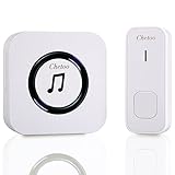 Chetoo Wireless Doorbell system- Bestのセット1プラグイン長い範囲ワイヤレス受信機+ 1 ip55防水リモートリモートDoorbellプッシュボタン¨ C Top 