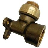 Mueller 631-123 DZR Lead-Free Brass 90-Degree Drop Ear Elbow, 3/8-Inch x 1/2-Inch [並行輸入品]
