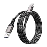 USB Type C ケーブル 3m【POTRRCIUSUER】 USB-A to USB-C 10Gbps高速データ転送 ナイロン編み USB3.1 Gen2 ケーブル 60W（3A/20V）急速充電 タイプc 充電ケーブル Sony Xperia/Samsung/Asus Zenfone/Arrows/PS5コントローラー タイプc多機種対応