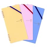 Plus Corporation Ring Notebook 3 Pack Pink Blue Yellow (60345) [並行輸入品]