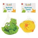 Suddies Baby Bath Time Family Set - - Frog and Duck family by Suddies