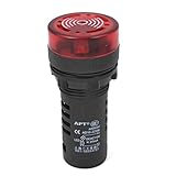 SODIAL(R) AC / DC 110V 20mA機器アラーム信号インジケータライトフラッシュブザー