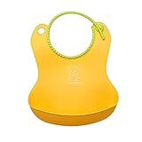 お食事エプロン スタイ(よだれかけ スタイ/スーパービブ/袖なし/保育園/女の子/男の子）防水 食事 エプロン スタイ シリコンスタイ よだれかけ スタイ ビブ よだれカバー かわいい (イエロー)
