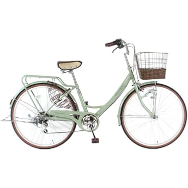 引き取り限定　自転車 シルバーシティサイクル ママチャリ　美品 自転車 26インチ シルバー 軽快車 シティサイクル ママチャリ