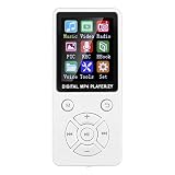 音楽MP3Bluetoothプレーヤー、MP4プレーヤー、32Gメモリカード付き、カードスロット付き、プラグアンドプレイ、音楽、ラジオ、録音、ビデオ、電子書籍、内蔵ストップウォッチ機能のサポート (白)