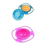 D DOLITY 子ども用ボウル　ジャイロボウル　子供食器　360回転　こぼれ防止